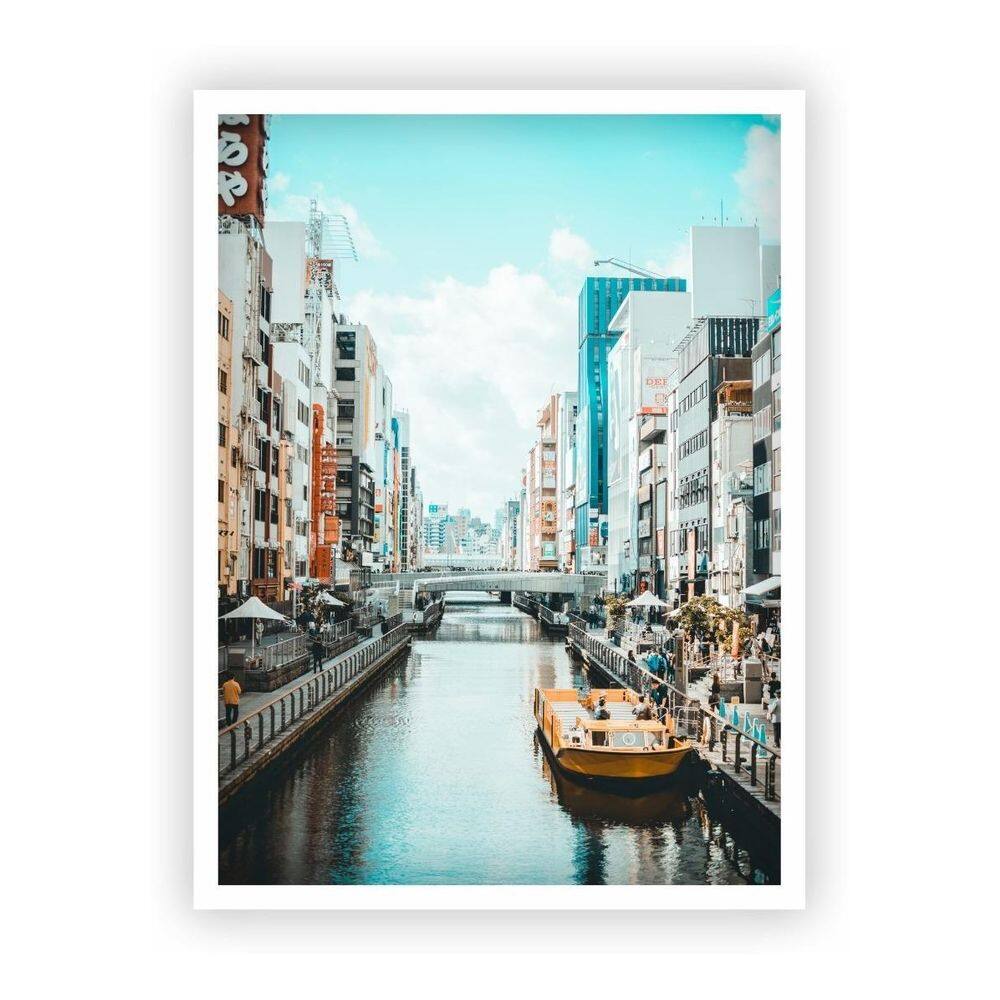 Quadro Decorativo Paisagens Variadas Com Moldura Branca 10