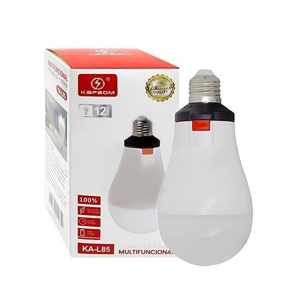 Lâmpada Led De Emergência Com Bateria Recarregável 12H