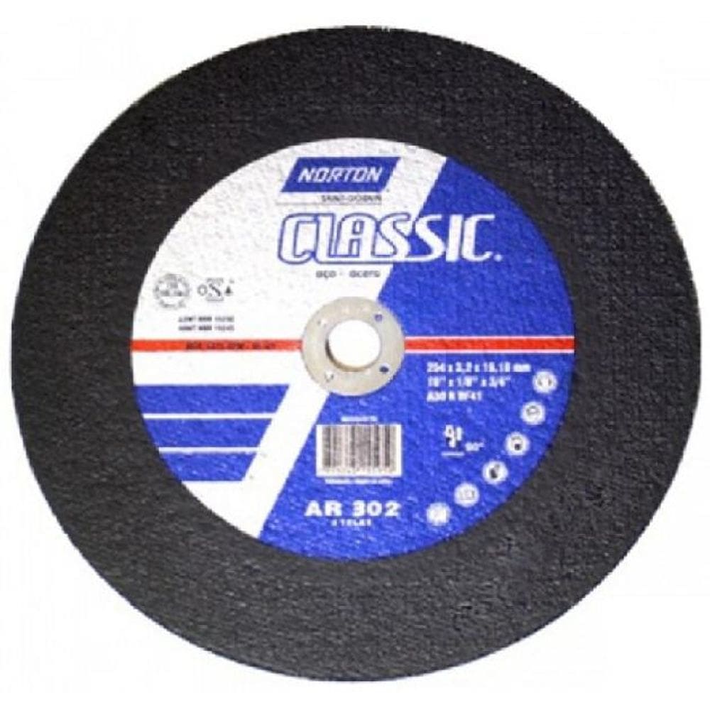 Disco de Corte Ar302 Classic 10 x 1/8 c/ furo 5/8 Norton