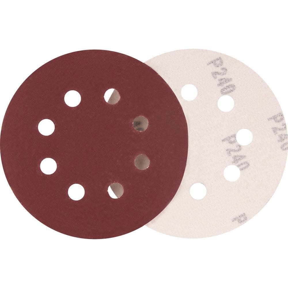 Disco De Lixa Costado Em Pluma 125Mm G240 10 Peças Vonder