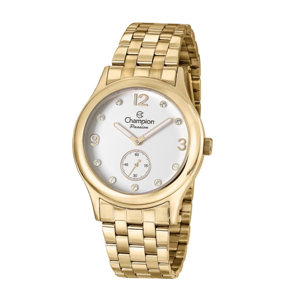 Relogio Champion Feminino Dourado KIT CH38226N