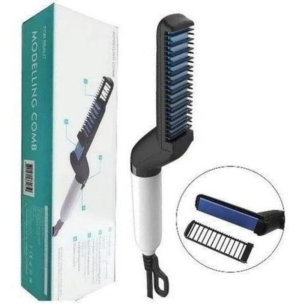 Chapinha Para Barba Cabelo Topete Modelador Alisador Bivolt