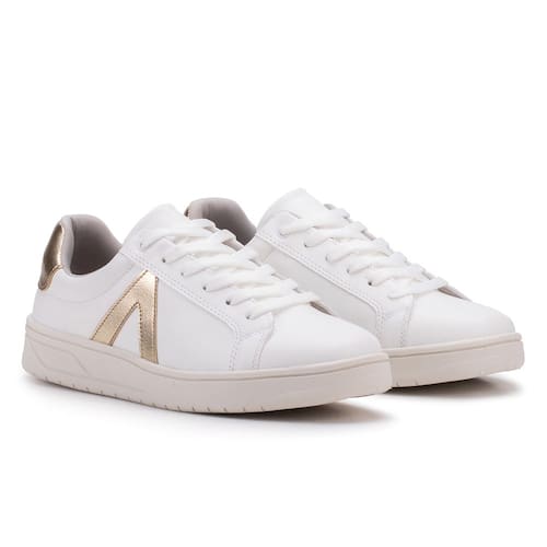 Sapato Feminino Branco Tenis Casual Moda Casas Bahia