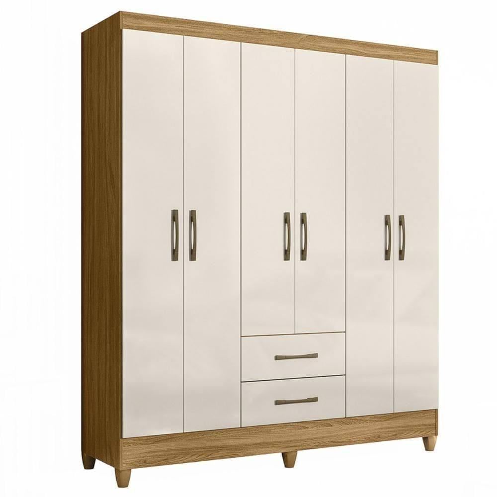 Guarda Roupa Casal 153cm 6 Portas Astra Freijó-off Z17 - Mpozenato