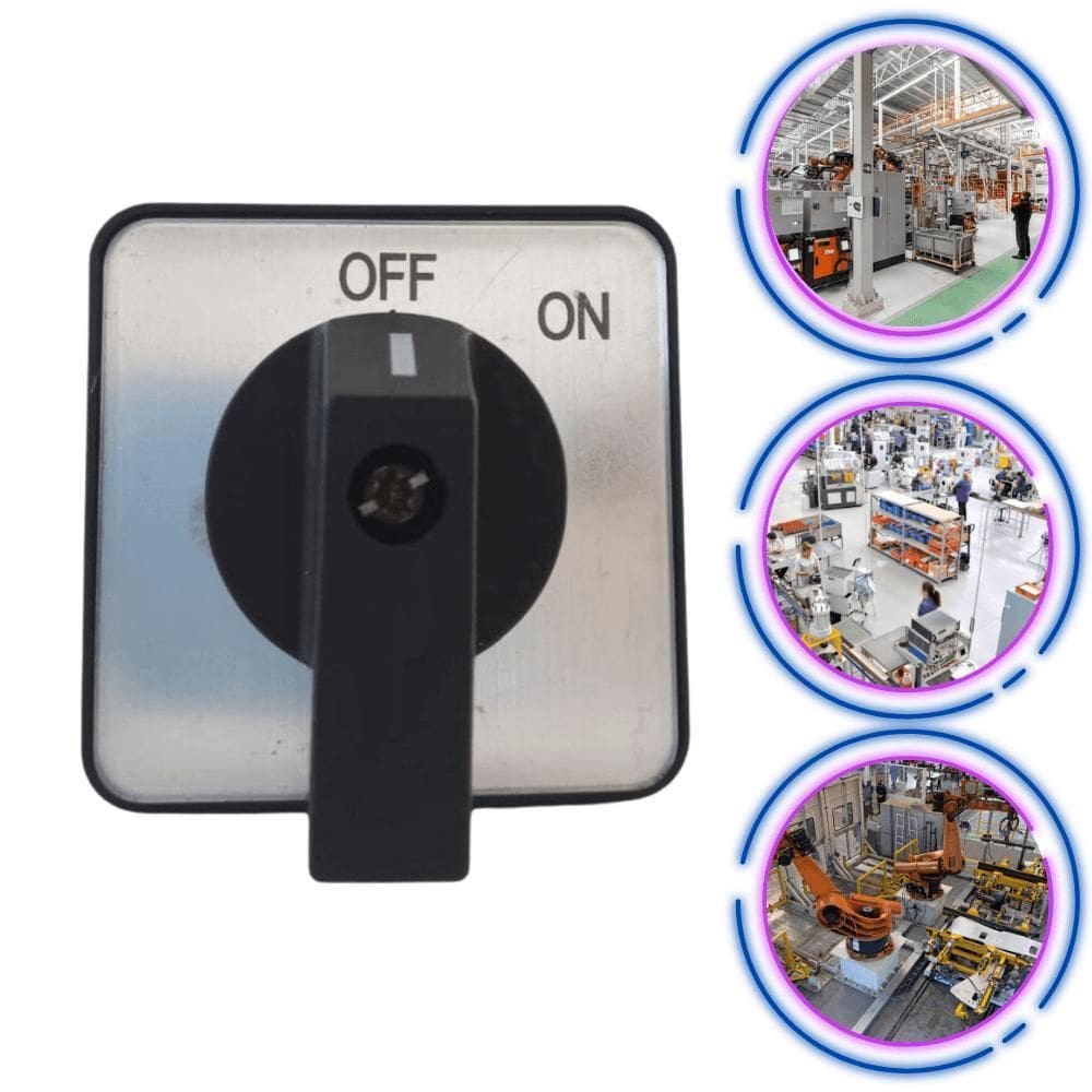 Chave Rotativa Liga/ Desliga 20A Tripolar 2 Posições Tron