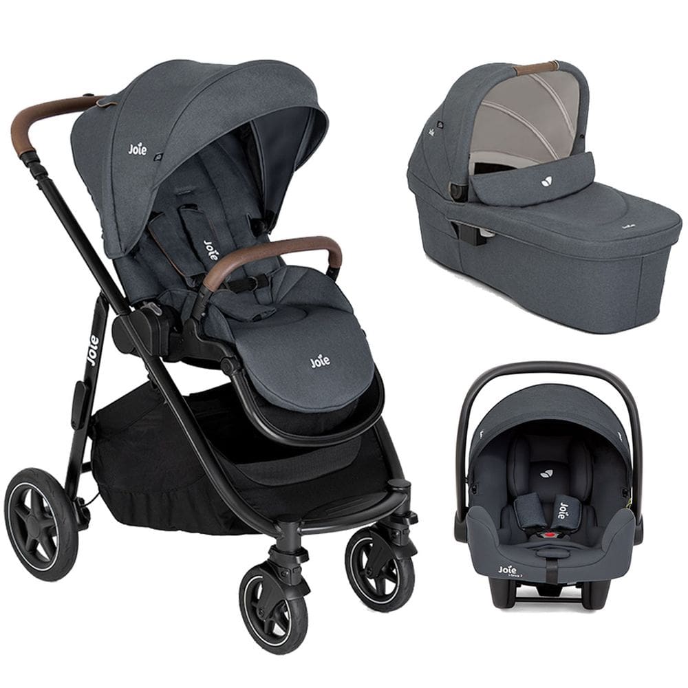 Carrinho de Bebê Versatrax Travel System TRIO Preto Moon Light Joie