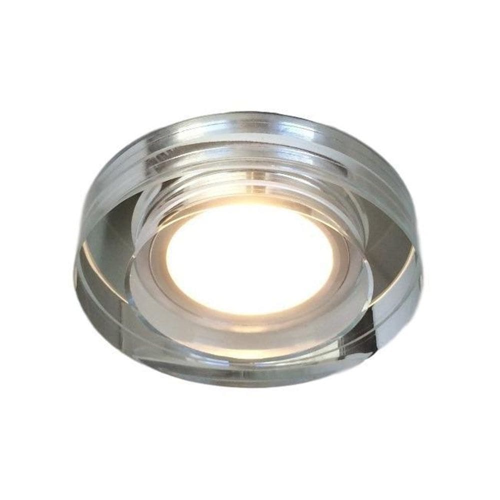 6 Spot Cristal Espelhado Embutir Redondo Dricroica Ac626