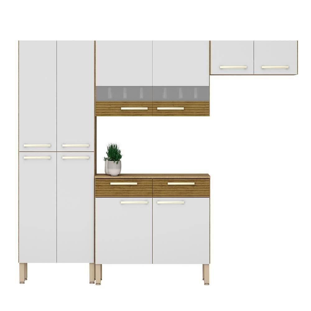 Cozinha Compacta Com Balcão 221cm Vivian Freijó-supremo Z06 - Mpozenato