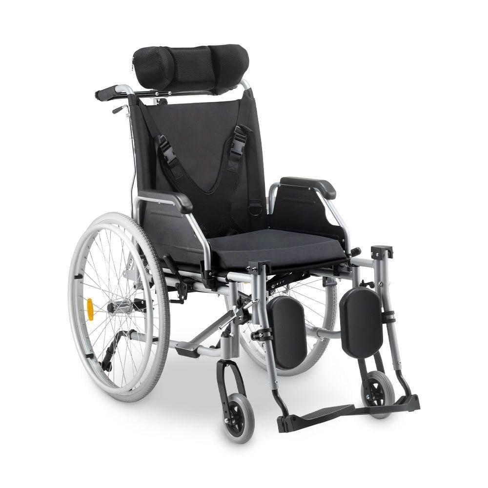 Cadeira De Rodas Dobrável Dellamed Reclinável Em Alumínio Até 130Kg D700 T40 - (0001000191)