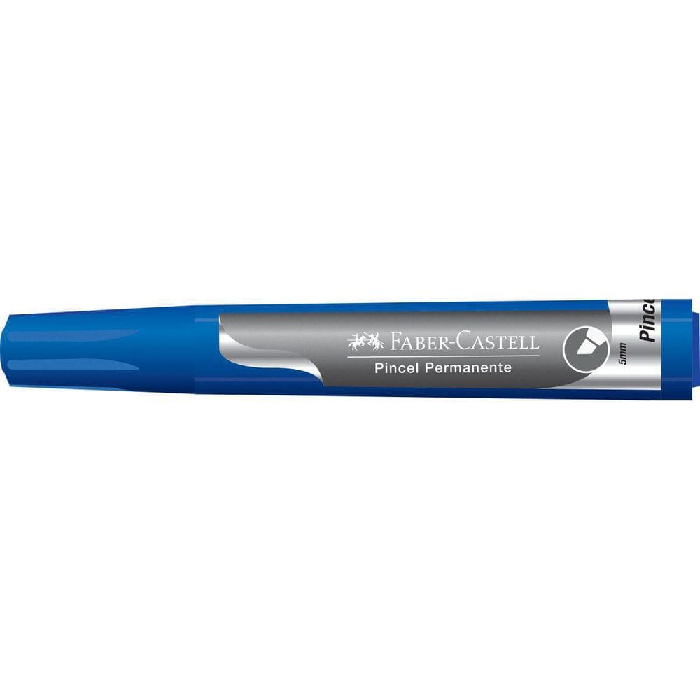 Pincel Marcador Permanente Azul Faber-Castell