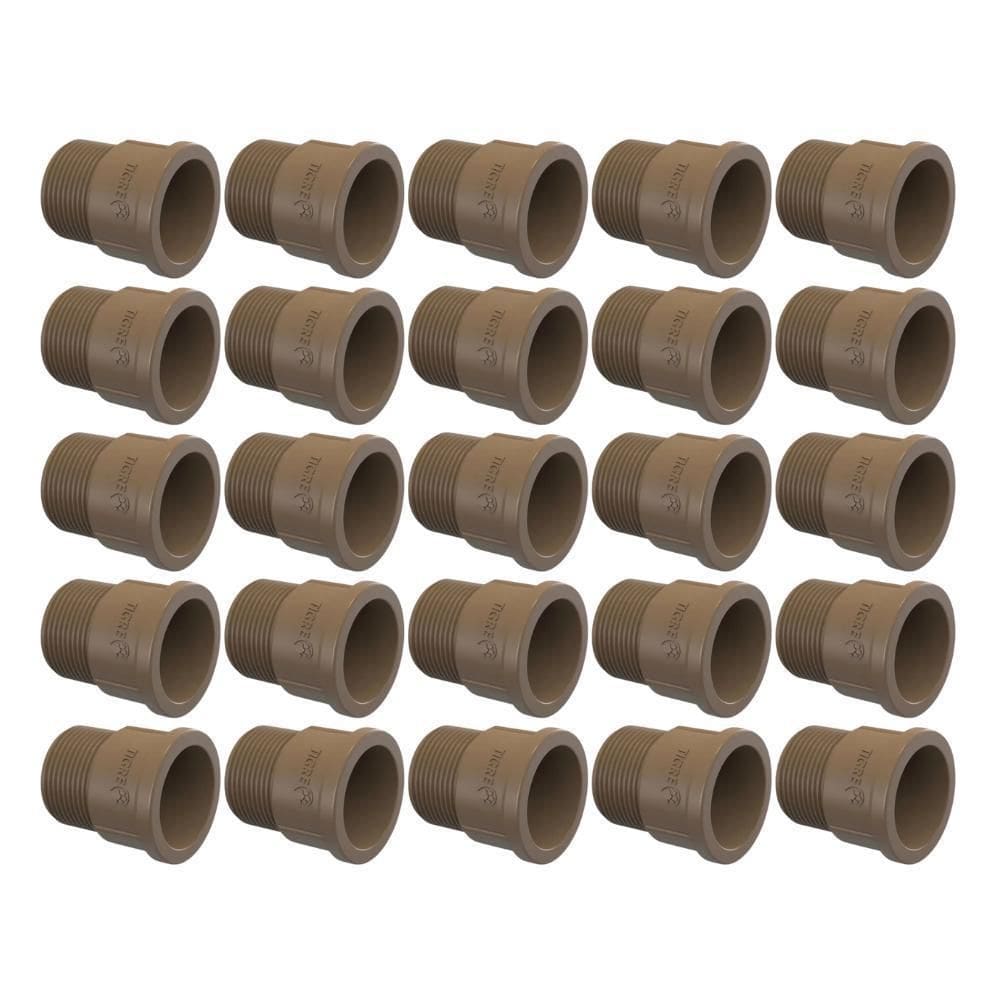 Kit 25 Unidades Adaptador Curto Tigre Soldável 32Mm X 1