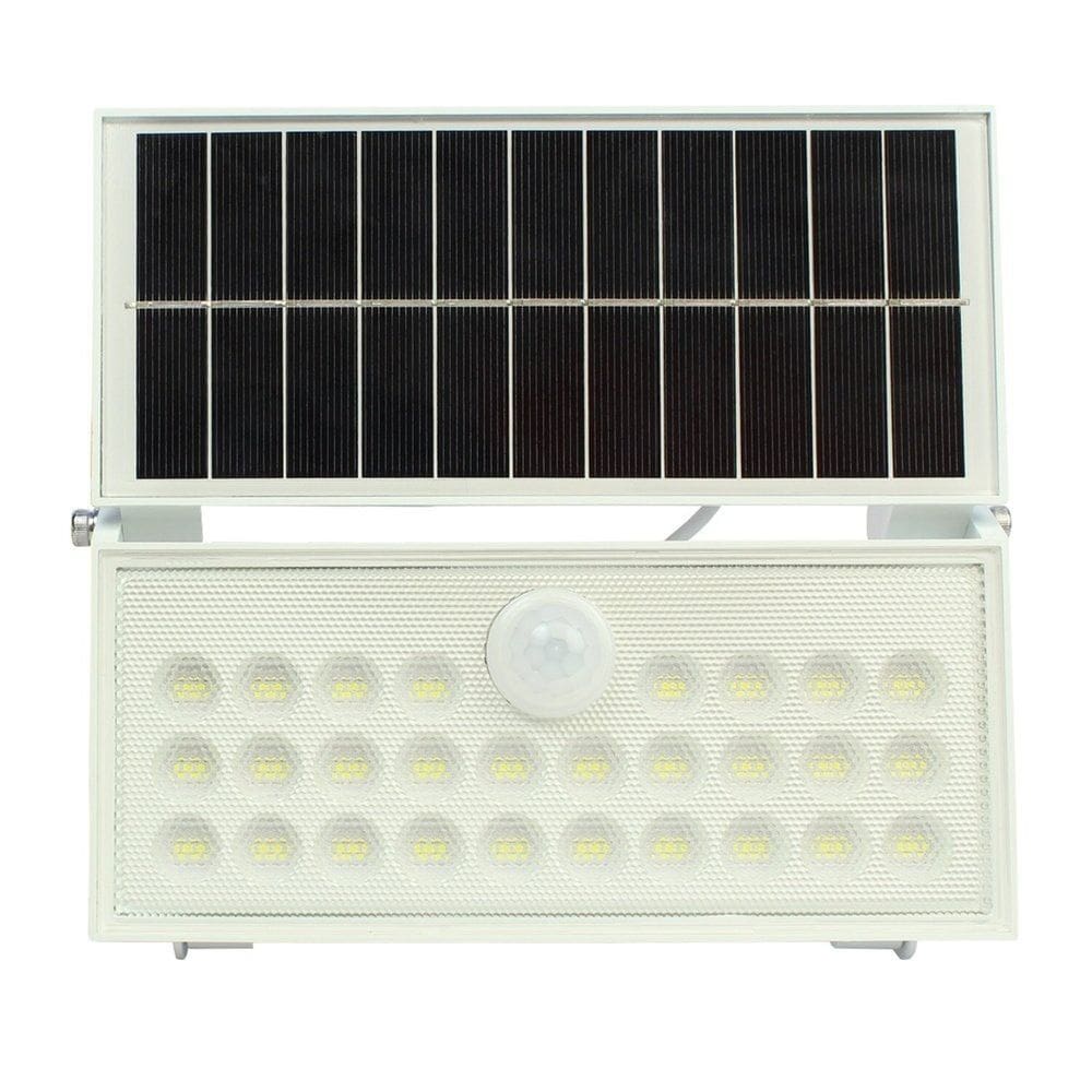 Refletor Led Solar 12w Luz Fria com Sensor Foxlux Preto