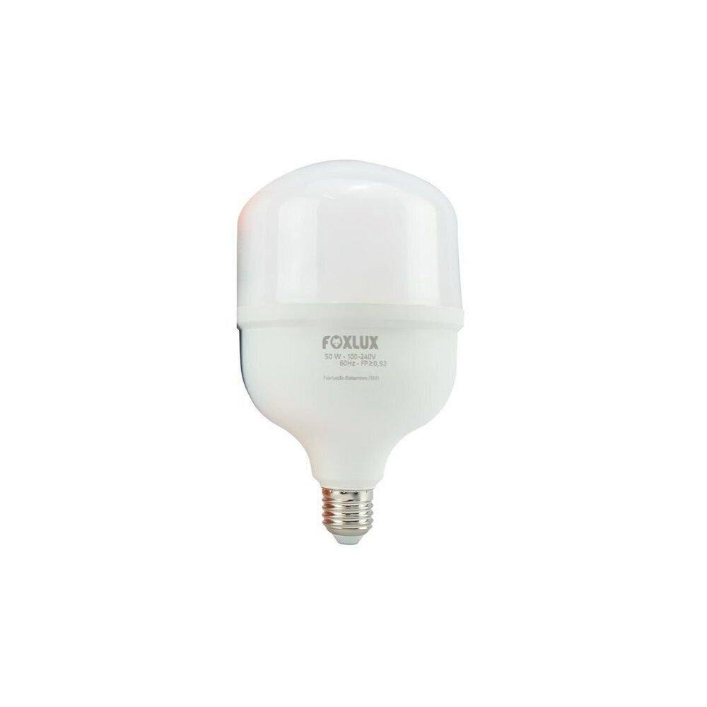 Lâmpada Led Alta Potência 50w 3000k E27 Bivolt Foxlux Branco