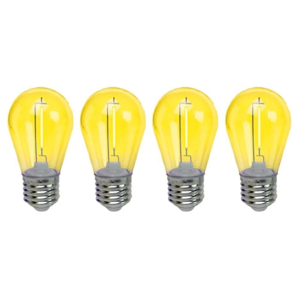 Lâmpada Led Filamento 4w 127v com 4 Unidades Foxlux Amarelo