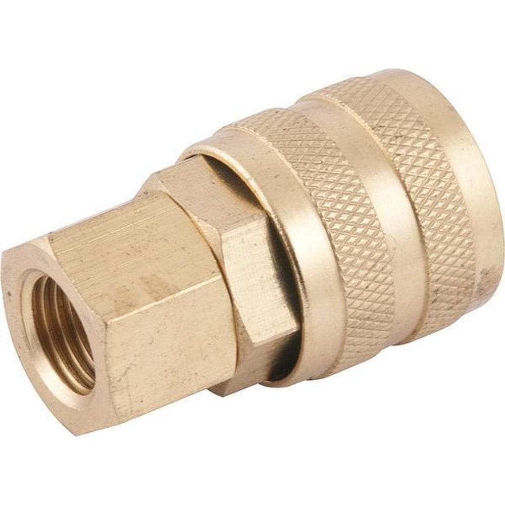 Engate Rápido Fêmea 1/4 Npt Latão Com Rolete Vonder