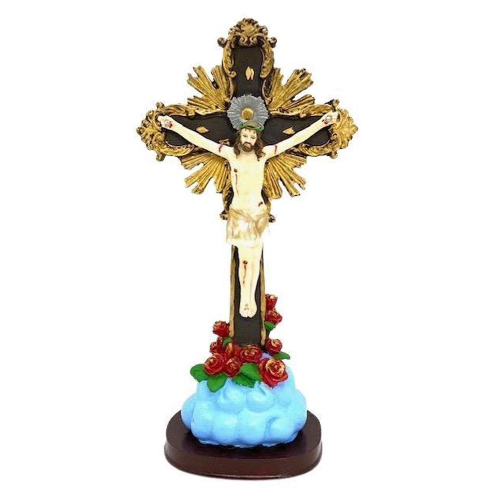 Nosso Senhor Jesus Do Bonfim Escultura Em Resina 32 Cm