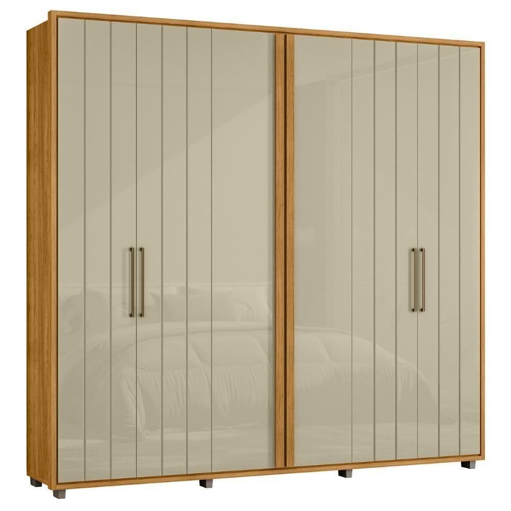Guarda Roupa Casal 250cm Com 6 Portas Vibe Opala/cumaru Z10 - Mpozenato