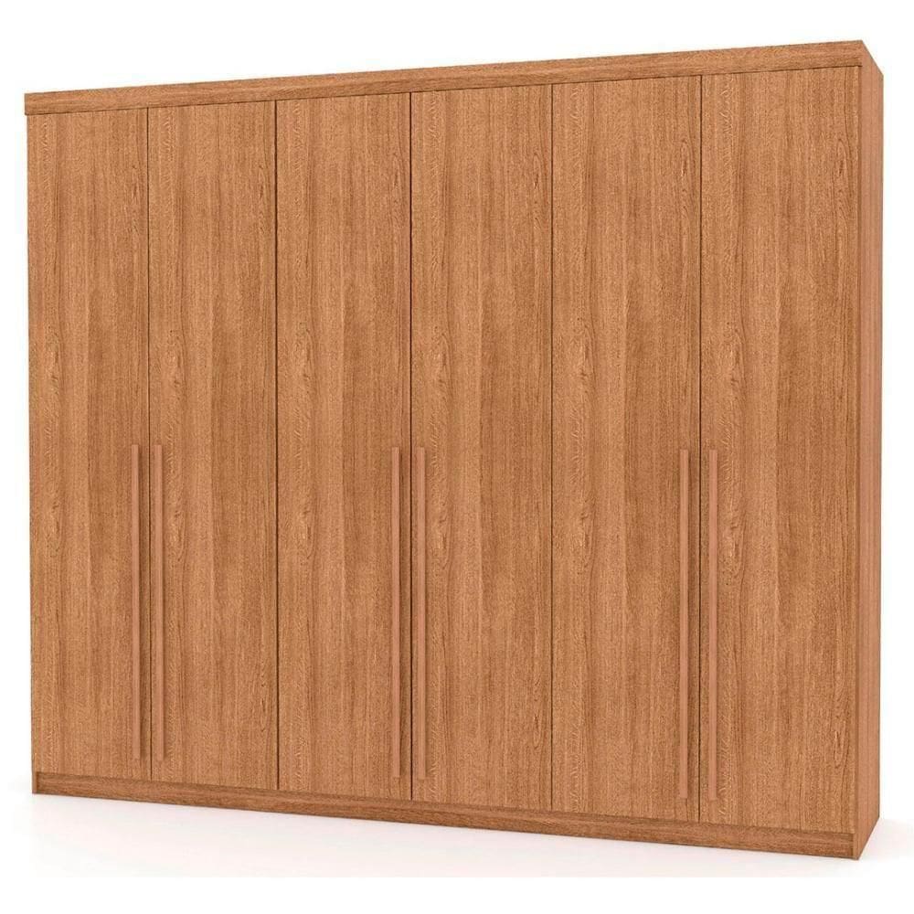 Guarda Roupa Casal 276cm 6 Gavetas Dubai Majestic Nature - Vila Rica