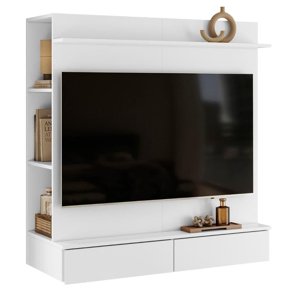 Painel 42 Pol Suspenso Com Closet 108cm Mimo A02 Branco - Mpozenato