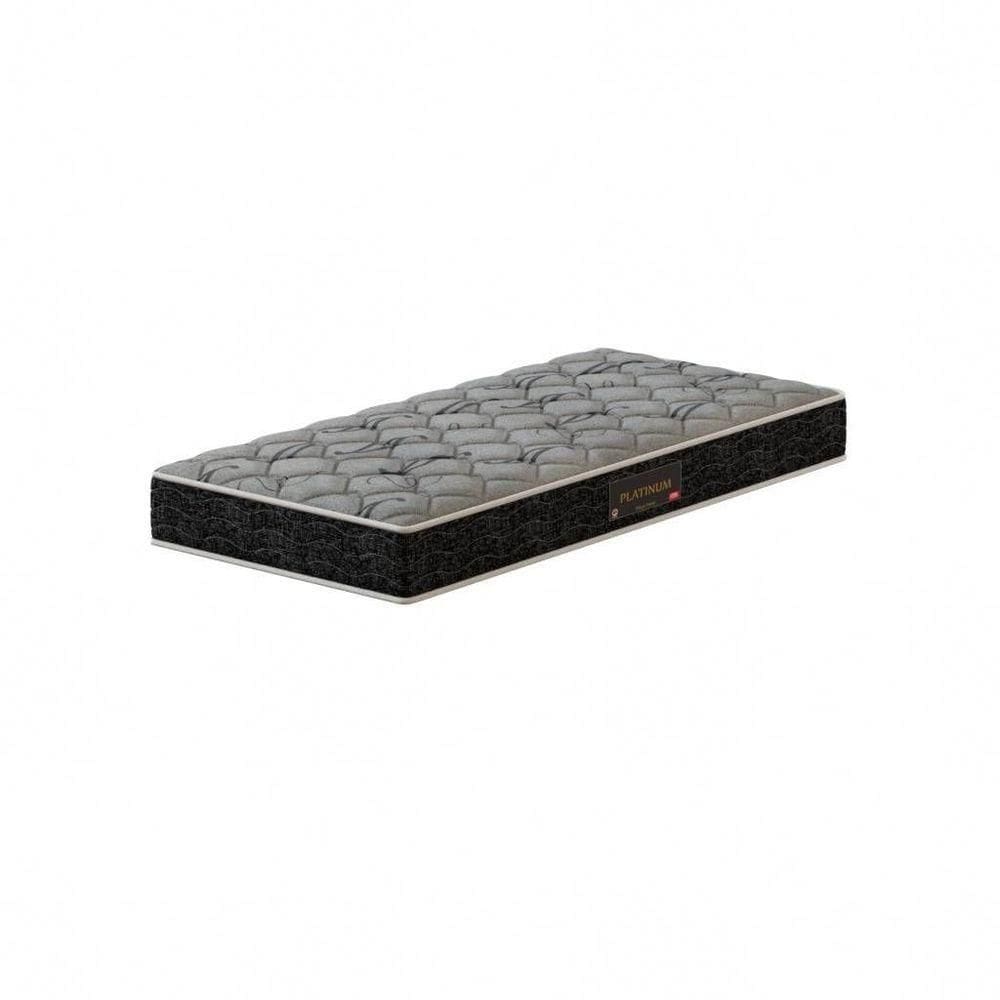 Colchão Solteiro Espuma D33 Platinum Prodormir 20cm Cinza/Preto (88x188x20cm)