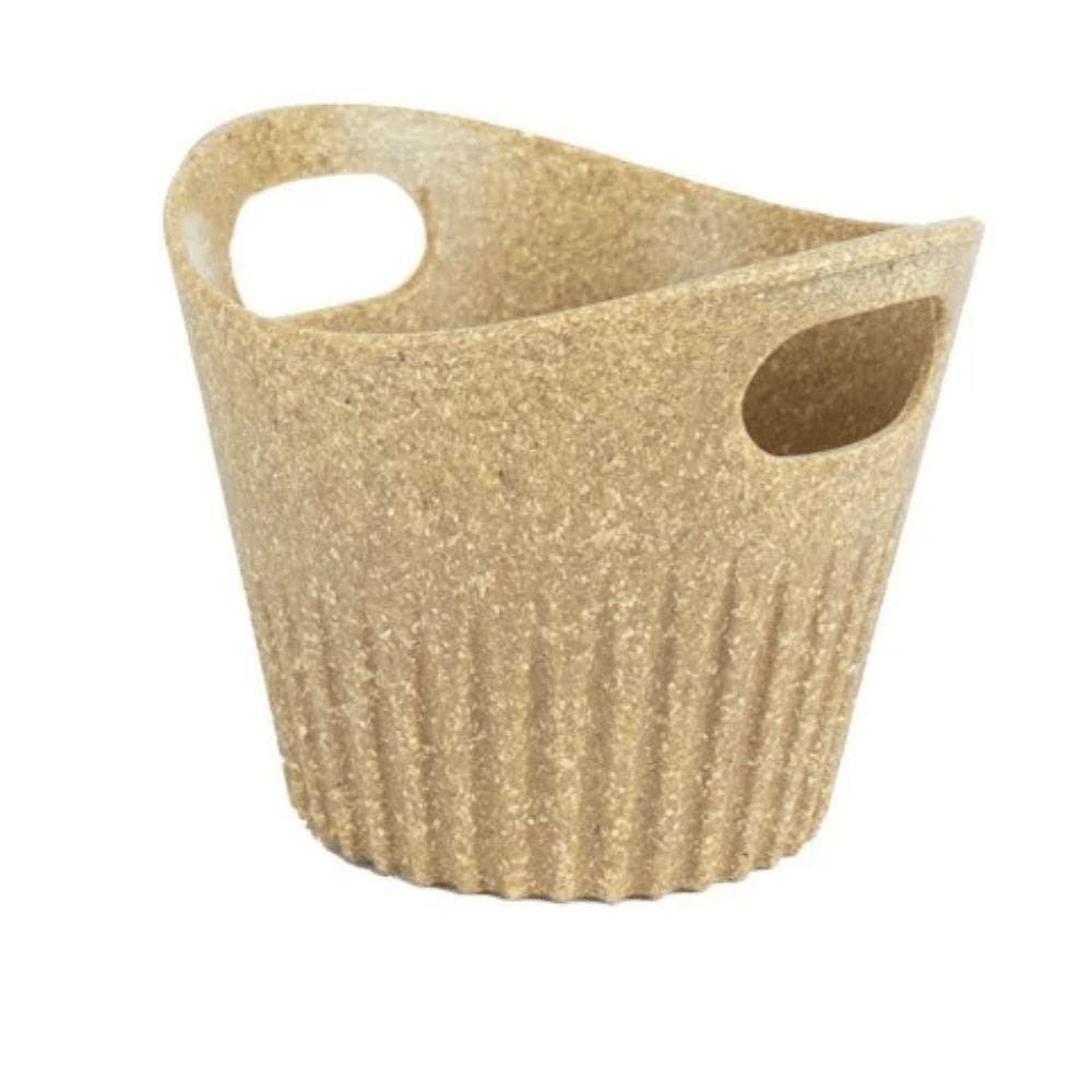 Vaso Cachepot 11x10,6 Em Material Sustentável - Evo - Cerejeira
