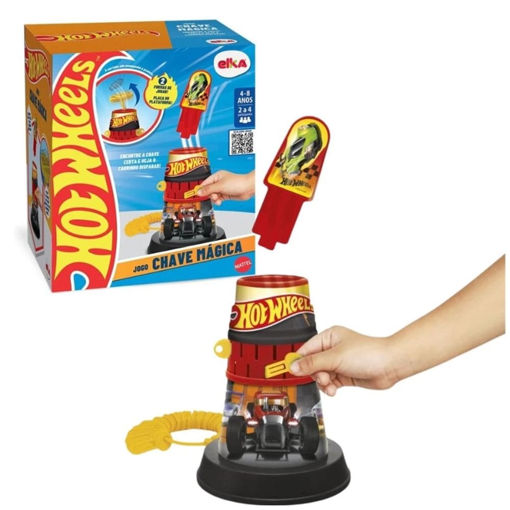 Jogo Chave Mágica Hot Wheels - Elka