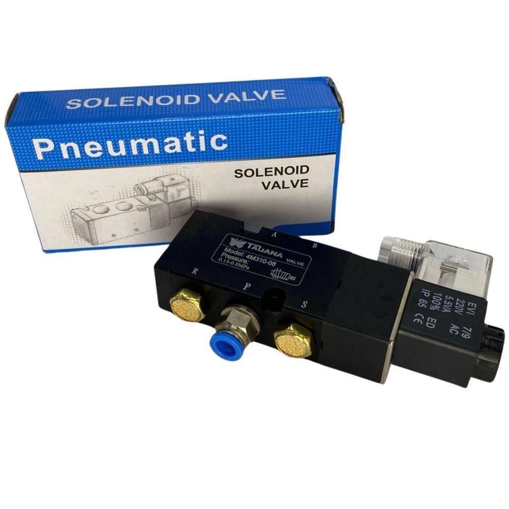 Válvula Solenoide Pn Namur 5/2 Vias Dn 1/4` Kit Conexões,
