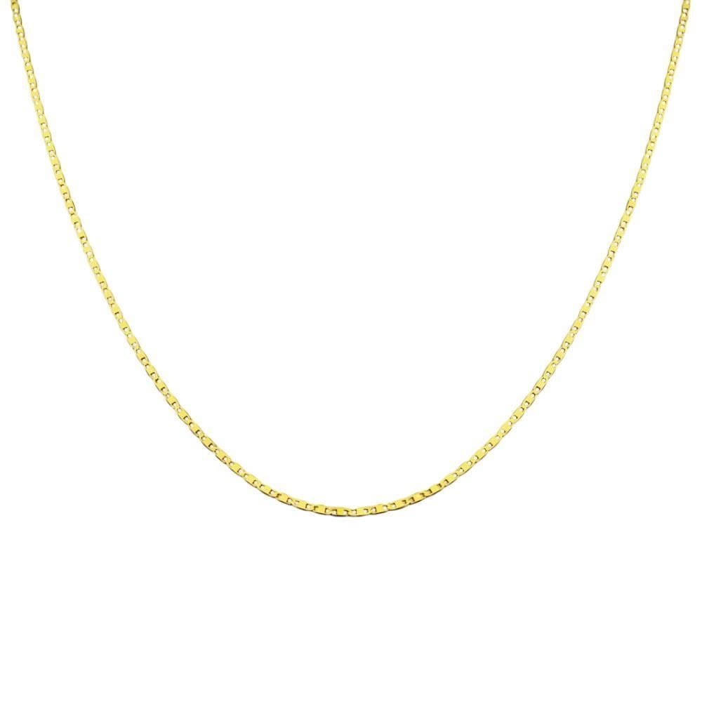 Corrente Piastrine 70 Cm Em Ouro 18K