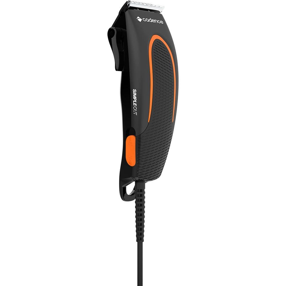 Maquina De Cortar Cabelo E Barba Cadence Simple Cut 127V Preto Com Laranja