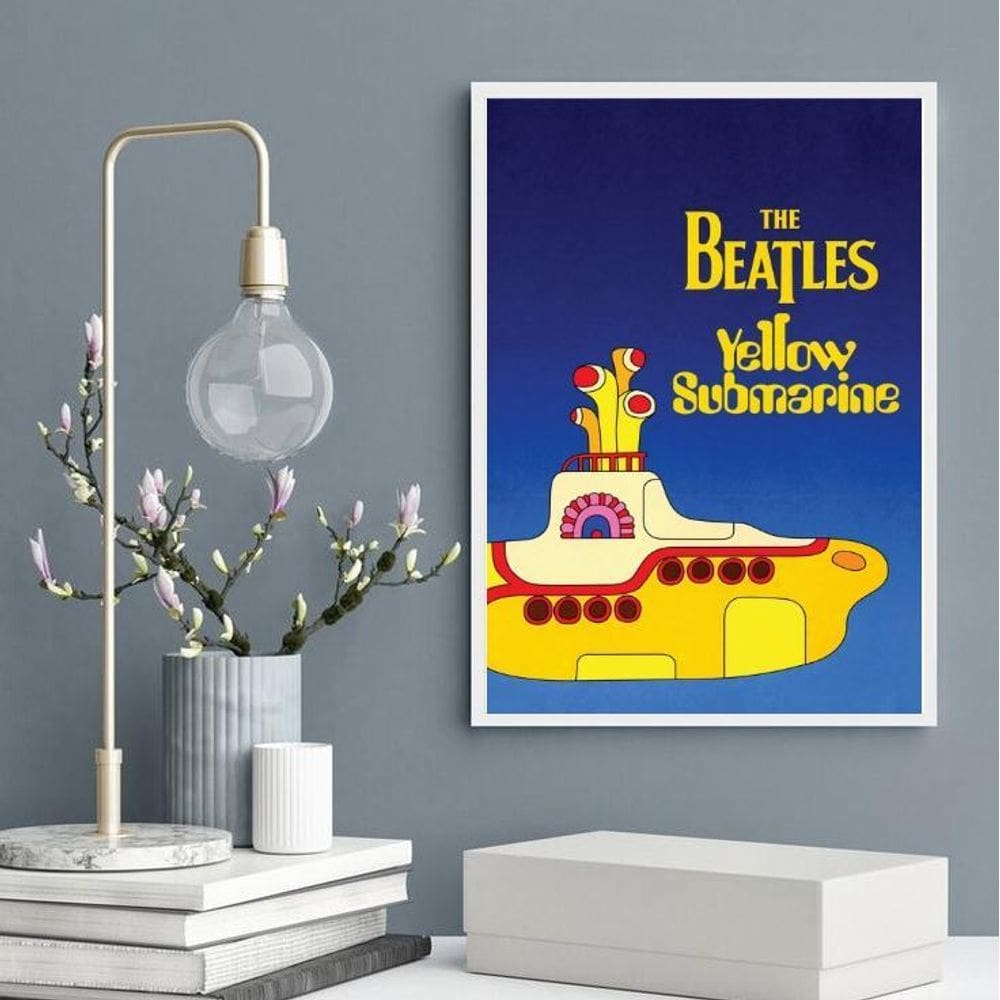 Quadro Yellow Submarine - Beatles 24X18Cm