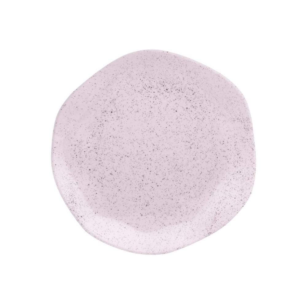 Prato de Sobremesa 21,5 cm Ryo Pink Sand Porcelana Oxford