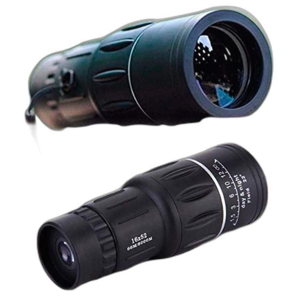Monóculo Luneta Observação Aves E Animais 16X52 Com Capa