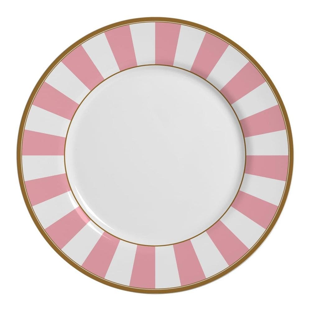 Conjunto 6 Pratos Rasos Cerâmica Branca 29cm