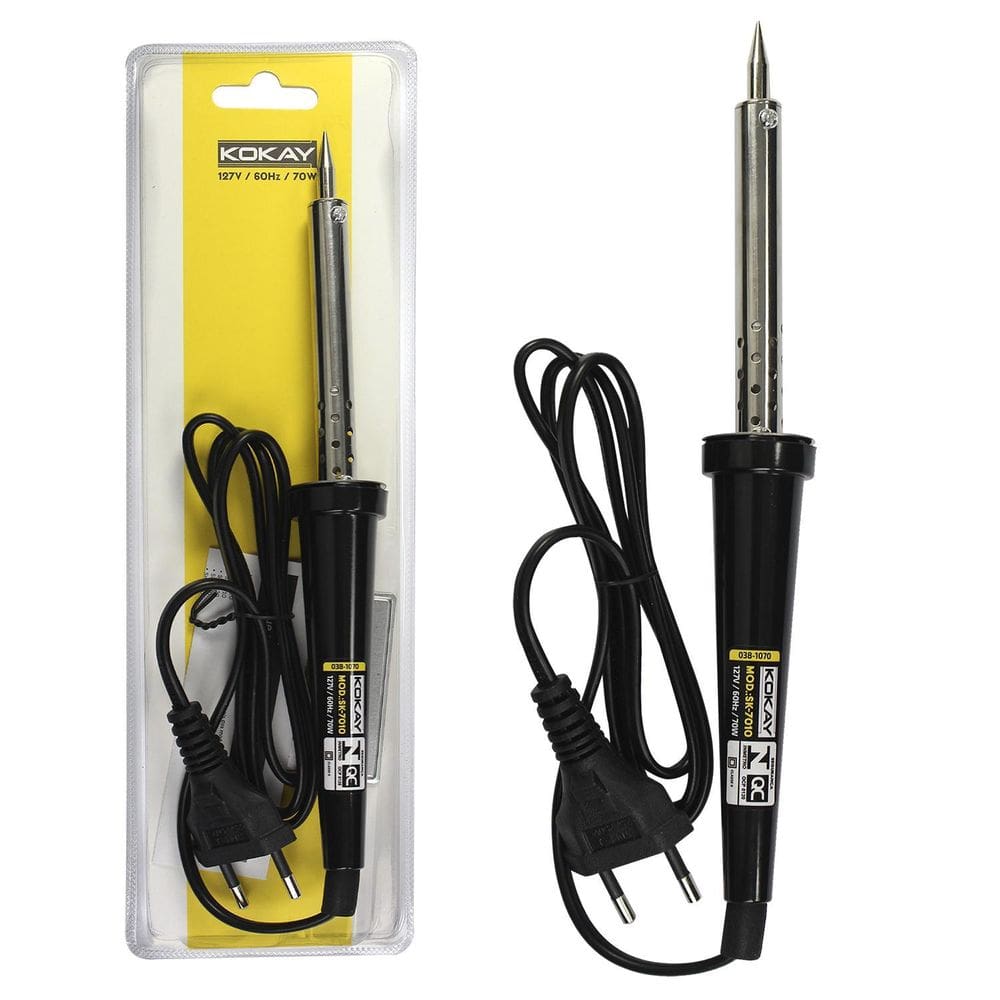 Ferro De Solda Para Soldar Eletronica 70W 127V Kokay
