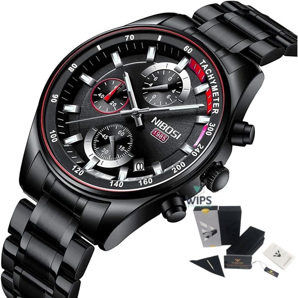 Relógio Masculino Analógico Cronógrafo Funcional Nibosi 2375