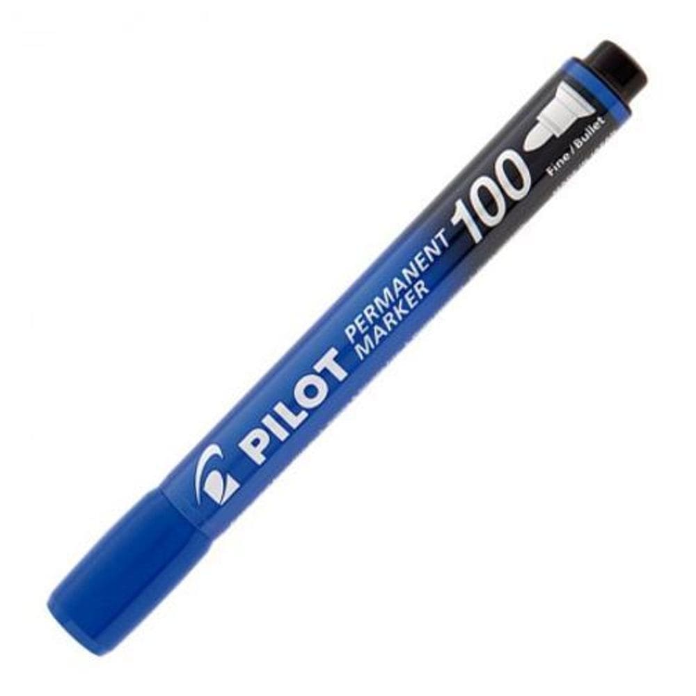 Marcador Permanente Sca-100 Azul - 2450013Cx012Az