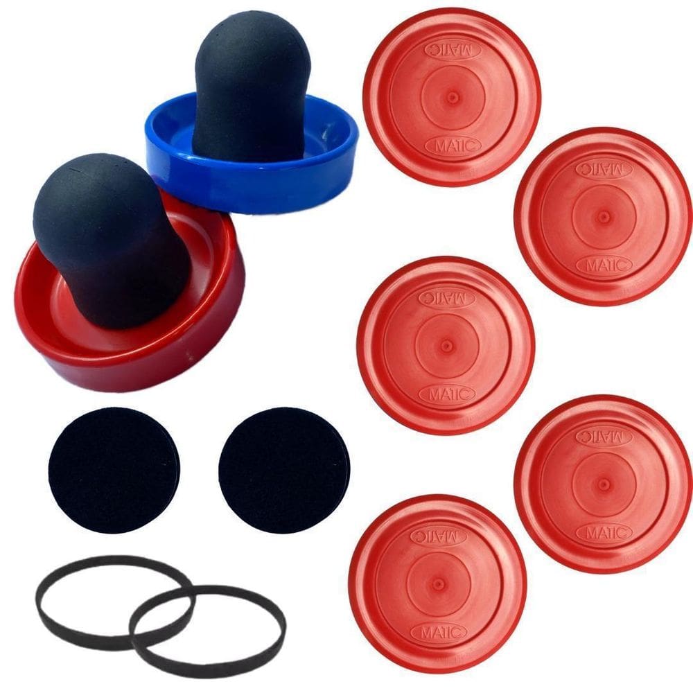 2 Rebatedor 5 Disco Air Game Aero Hockey Vermelho Matic
