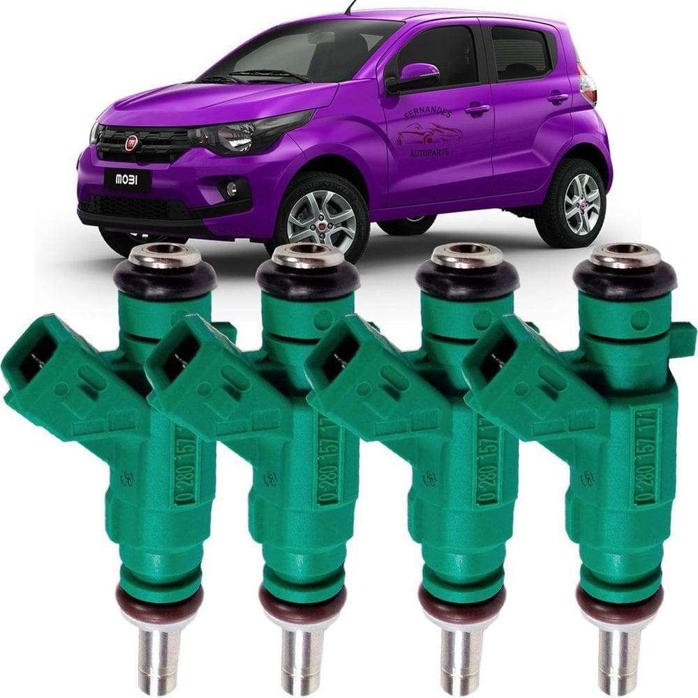 4 Kii Jogo Bico Injetor Fiat Mobi 1.0 8V