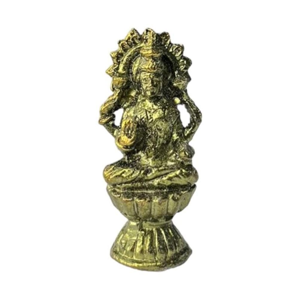 Escultura Deus Indiano Shiva Meditando 3,8 Cm Em Metal