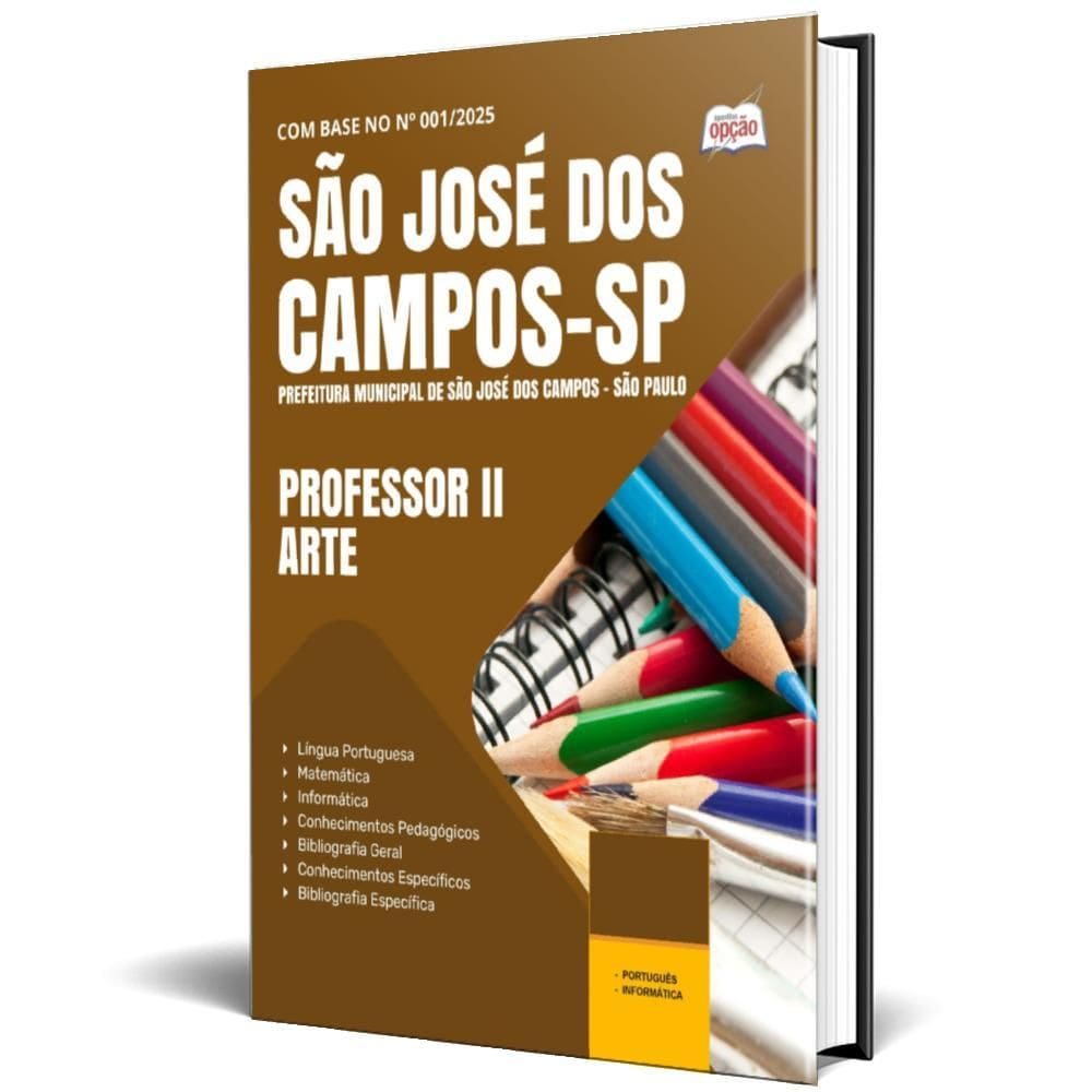 Apostila Prefeitura São José Dos Campos Sp 2025 Professor Ii