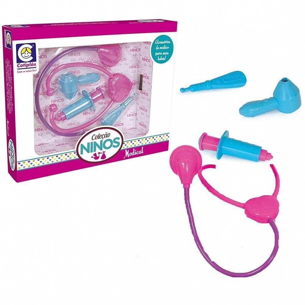 Conjunto De Medico Ninos 4 Pecas Com Estetoscopio Medical