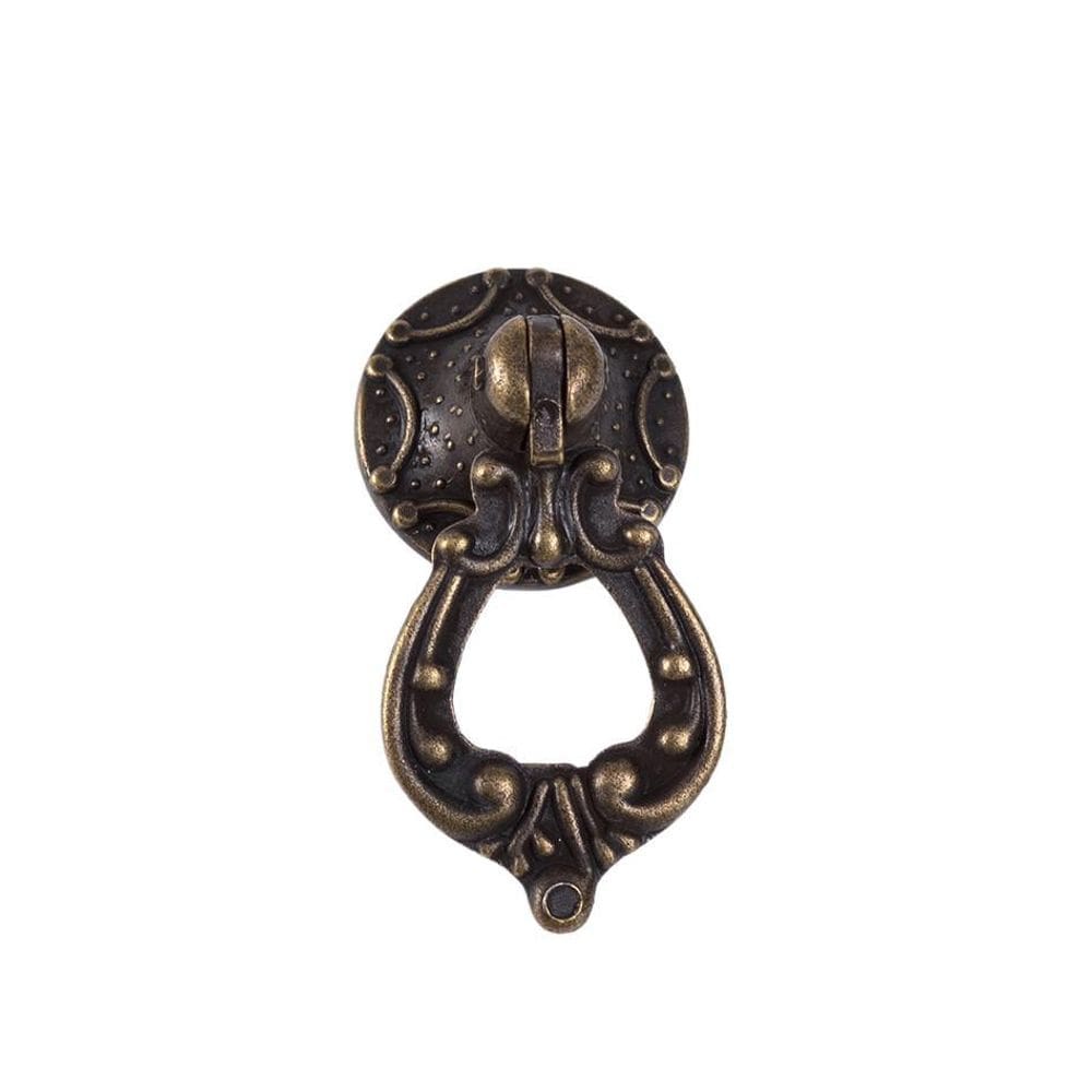 Puxador Colonial Vintage Ouro Velho Para Móveis 6 Unidades