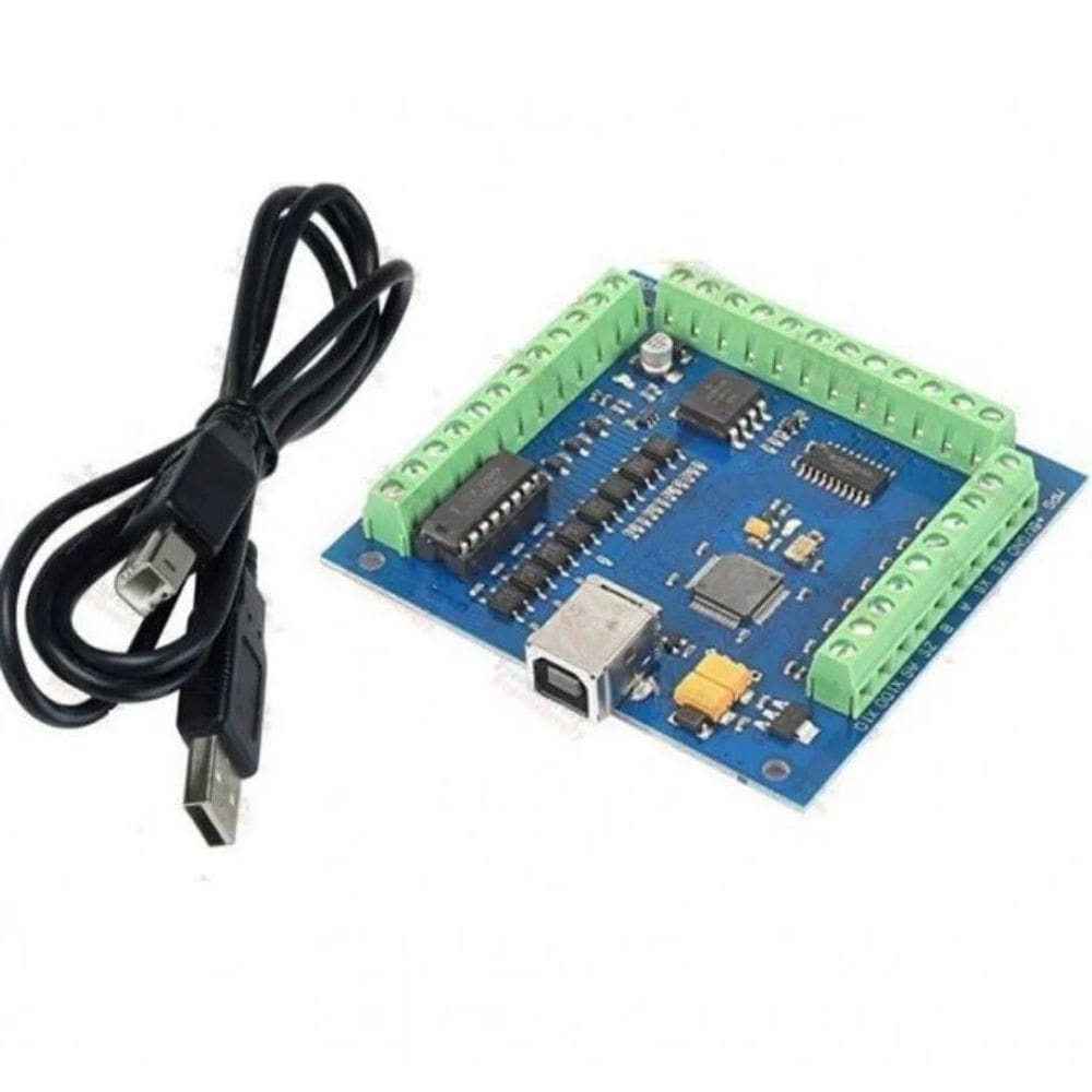 Placa Controladora Mach3 4 Eixos 100Khz Interface Usb Cnc