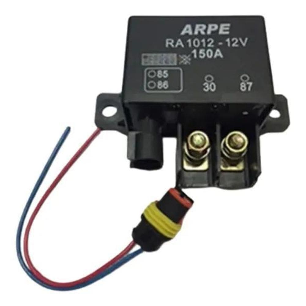 Rele Auxiliar 12V 150A Na Auxiliar De Partida Com Chicote