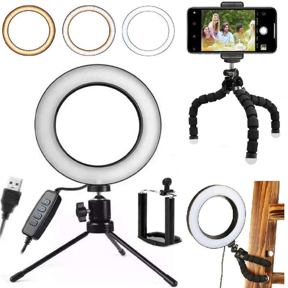 Ring Light Iluminador Luz Led Selfie Vídeo Makeup Youtuber