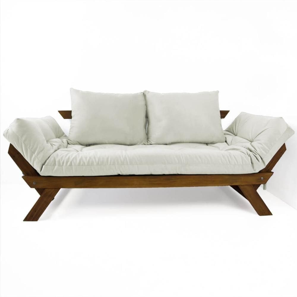 Sofá Japão Futon Acquablock Madeira Cor Imbuia