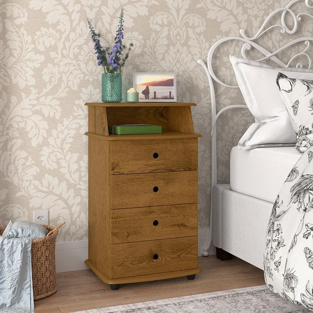 Mesa De Cabeceira Luxo Ii Freijó