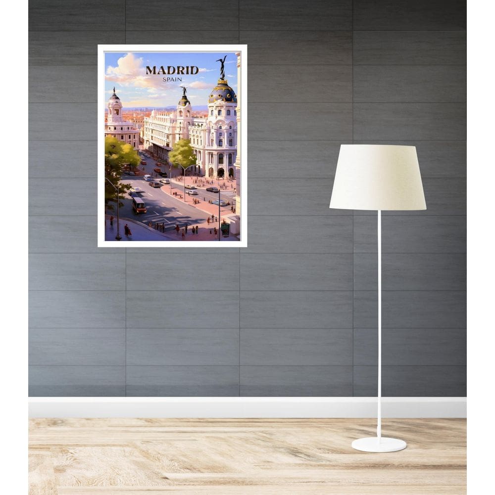 Quadro Decorativo Madrid Poster - 70X50Cm