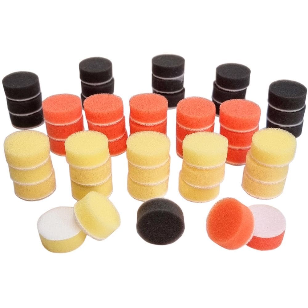 Kit 50 Almofada De Espuma 25Mm Para Polir Com Micro Retífica