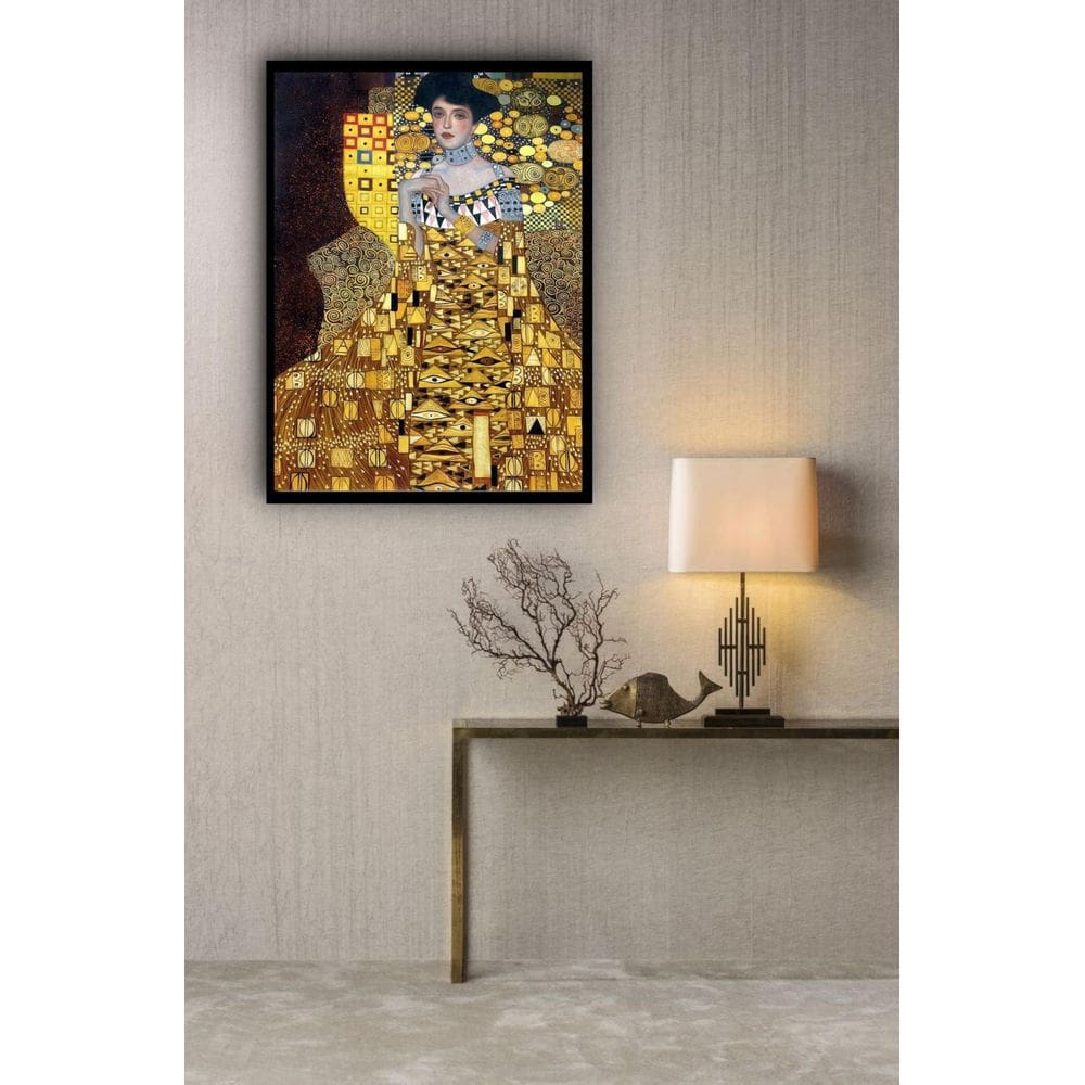 Quadro Decorativo Gustav Klimt Adele - 70X50Cm